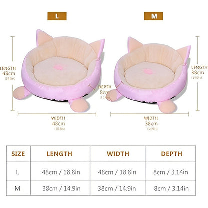 Cama Para Perro Cama Gato Cama Para Mascotas Cama De Perro Color Rosa Diseño Redonda