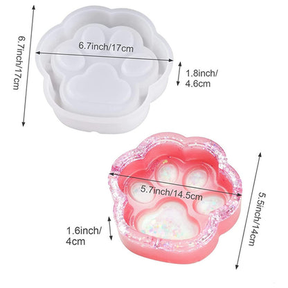 Moldes De Silicona Resina Pata De Perro Molde Resina Huella
