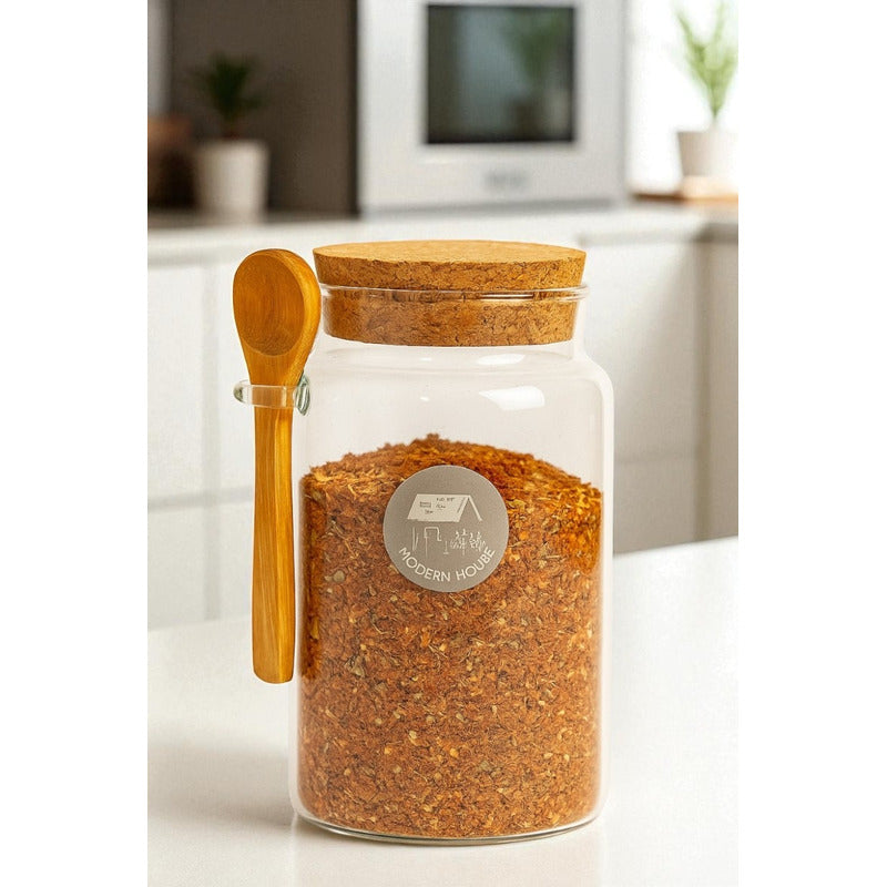 Frasco Para Condimentos Organizador Cocina Contenedor Tapa Transparente