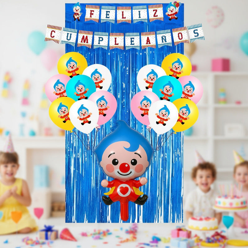 Set De Cumpleaños Plim Plim Set Globos Decoracion Cumpleaños