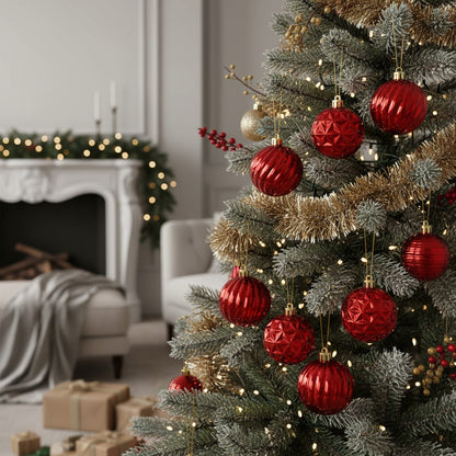 Vitrineon Cl Set8 Esferas12 5 Cm Premium Decoración Navidad