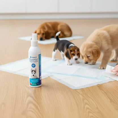 Educador Sanitario Perro Educador Perros Educador De Perros Blanco Spray 230 Ml