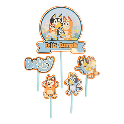 Topper Cumpleaños Torta Cotillon Cup Cake Fiestas Decoracion