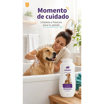 Shampoo Seco Perro Desenredante Anticaida Pelo Polvo Higiene Shampoo Seco Perro Polvo 200 G Baño Seco Desodorizante Desenredante Anticaída Pelo Higiene Limpieza Rápida Pelaje Suave - 200g