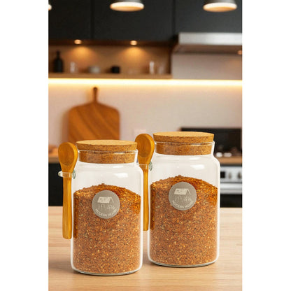 Frasco Para Condimentos Organizador Cocina Contenedor Tapa