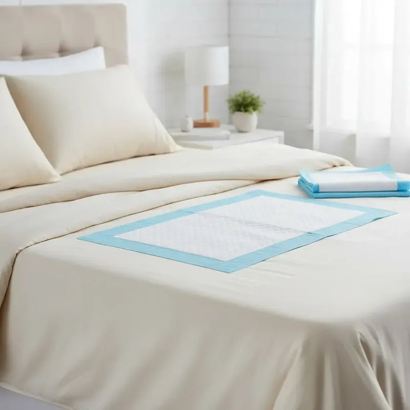 120 Sabanilla Adulto Protector Cama Pañales Protector 45x60 45x60 Cm Azul