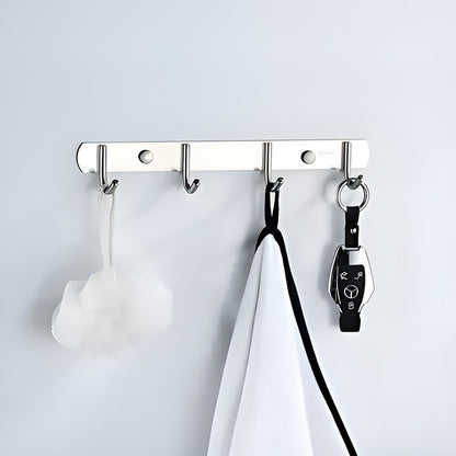 X6 Colgador Perchero Aluminio De Pared Para Toallas Ropa
