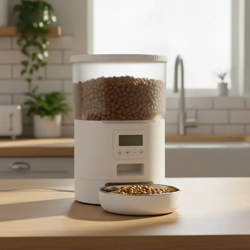 Dispensador Automatico Alimentos Mascotas Comedero 4 Litros