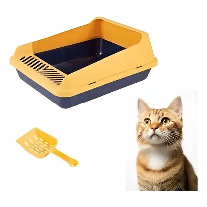 2 Areneros Gato Bandeja Sanitaria Ecologica Caja Arena Pala Multicolor