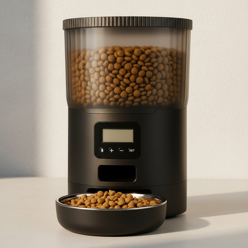 Dispensador Automatico Alimentos Mascotas Comedero 4 Litros