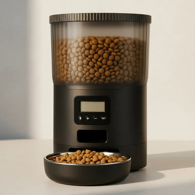 Dispensador Automatico Alimentos Mascotas Comedero 4 Litros