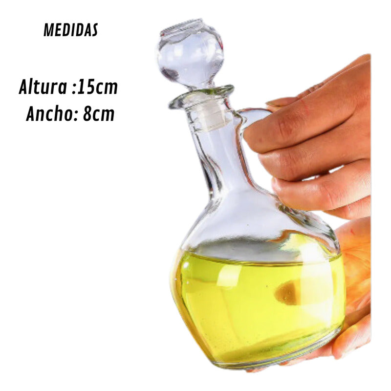 Aceitero Botella Dispensador Aceite Vinagre Vidrio Botella