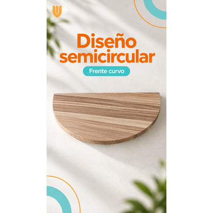 Repisa Flotante Semicircular Mdf Beige 40cm Vitrineon Cl Beige Repisa Mural Flotante Estante Decorativo Organización Recibidor Living Oficina Madera Mdf Muro Concreto Vestidor 40cm