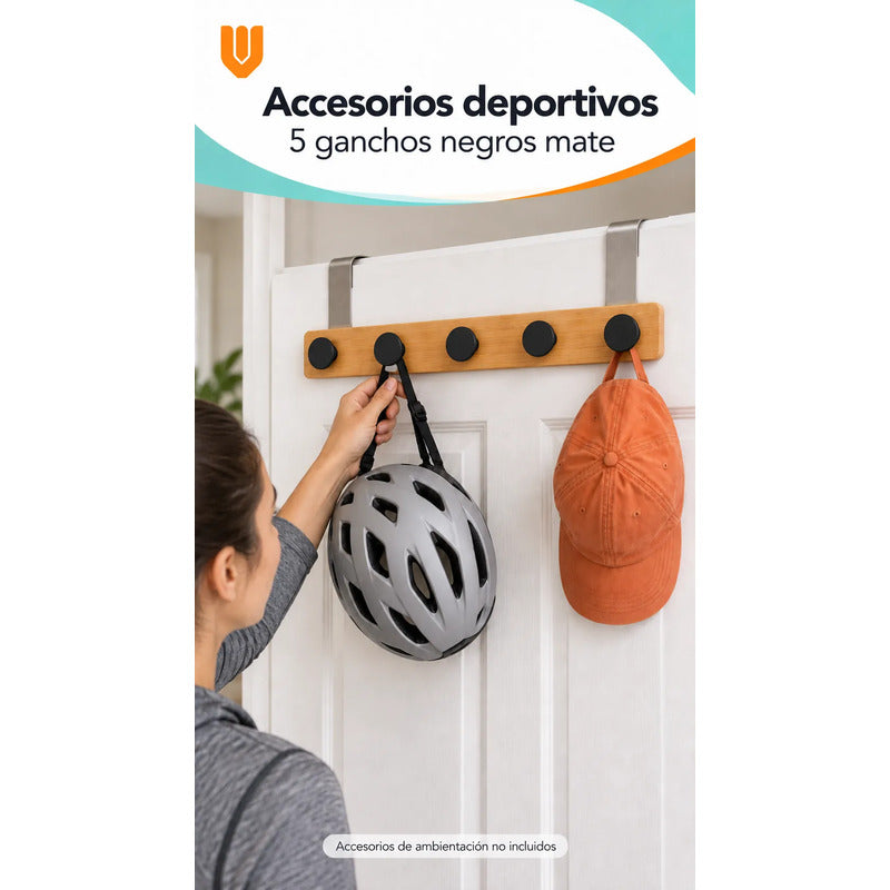 Perchero Ropa Madera 40cm Negro 5 Ganchos Vitrineon Cl Negro Perchero Puerta Bambú Blanco Cinco Ganchos Colgador Ropa Toallas Bolsos Organizador Horizontal Dormitorio Entrada Hogar 40cm