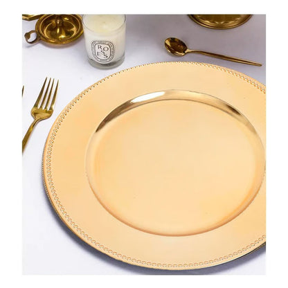 6 Platos Dorados Navideño Vajilla Dorada Vajilla Navidad 33c