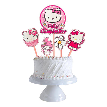 Topper Cumpleaños Torta Cotillon Cup Cake Fiestas Decoracion