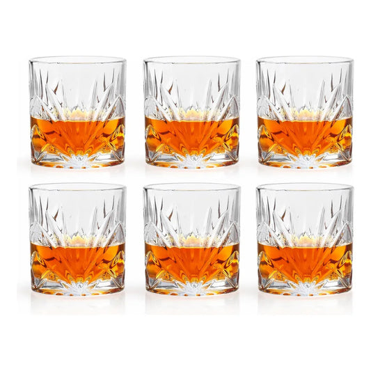 6 Vaso De Whisky Vintage Vasos Whisky Vaso De Vidrio 300 Ml Transparente