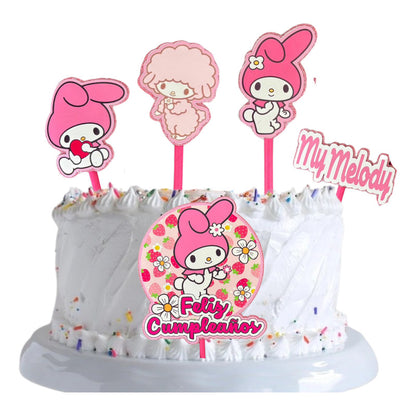 Topper Cumpleaños Torta Cotillon Cup Cake Fiestas Decoracion