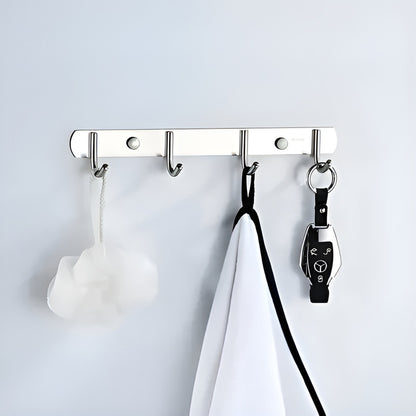 8 Colgador Perchero Aluminio De Pared Colgador Ropa Multiuso
