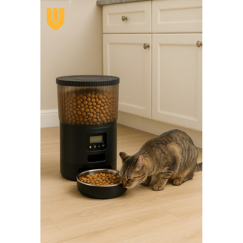 Dispensador Automatico Alimentos Mascotas Comedero 4 Litros