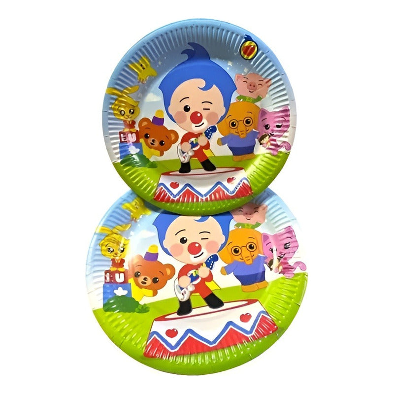 X20 Platos Cumpleaños Platos Desechable Plim Plim Cumpleaños