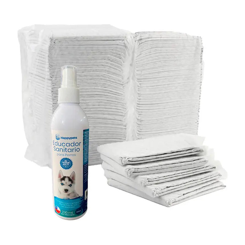 50 Sabanillas Perros 45x60 + Educador Sanitario Perro 230 Ml