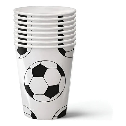 X10 Vasos Desechables Decoración Cumpleaños Futbol