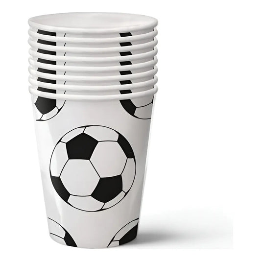 X10 Vasos Desechables Decoración Cumpleaños Futbol