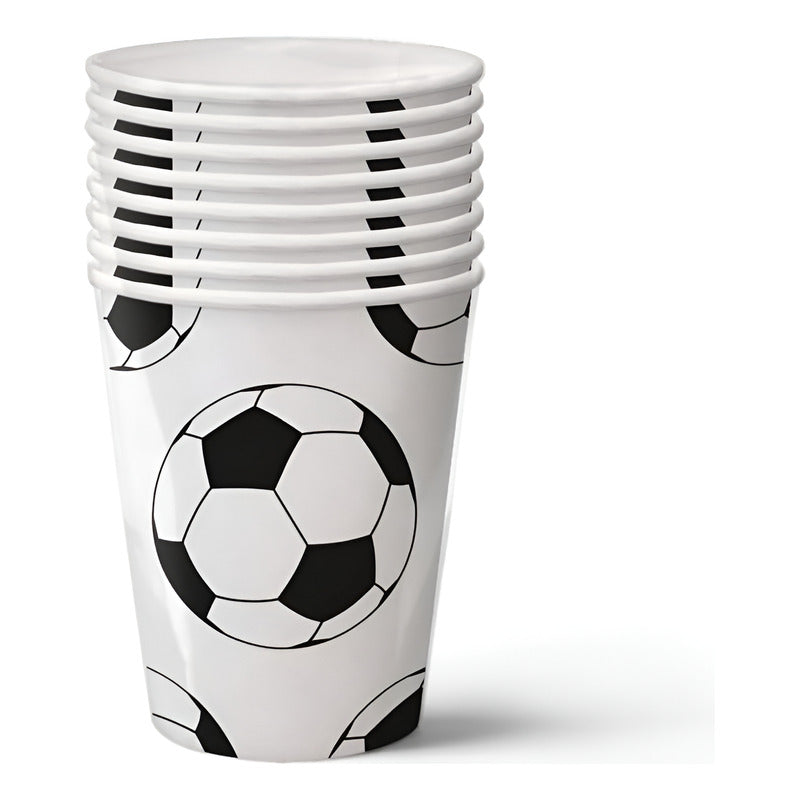 X10 Vasos Desechables Decoración Cumpleaños Futbol