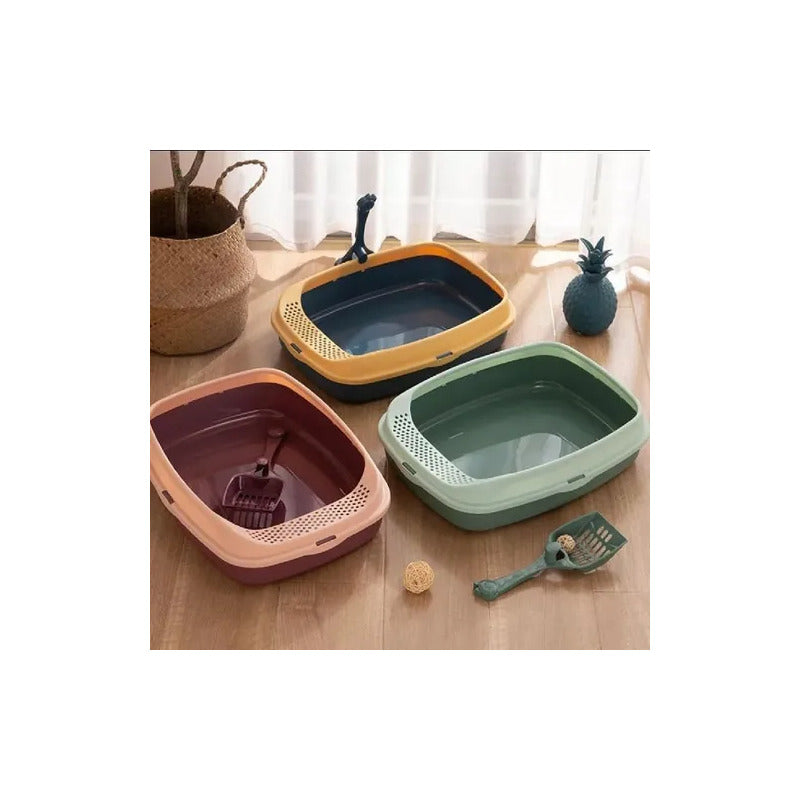 Set 2 Areneros Para Gato Baño Ecologico Caja Arena Baño Gato