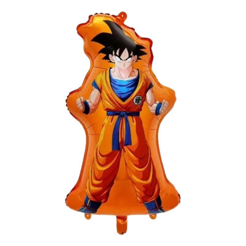 Set 57 Globos Decoracion Dragon Ball Fiesta Goku Cotillon Color Azul-rojo Set 57 Piezas Dragon Ball