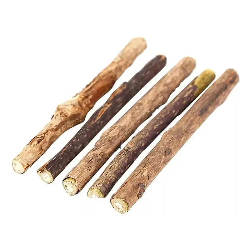 X5 Snack Para Gatos Palitos Hierba Gatera Juguete Yerba Gato Marrón