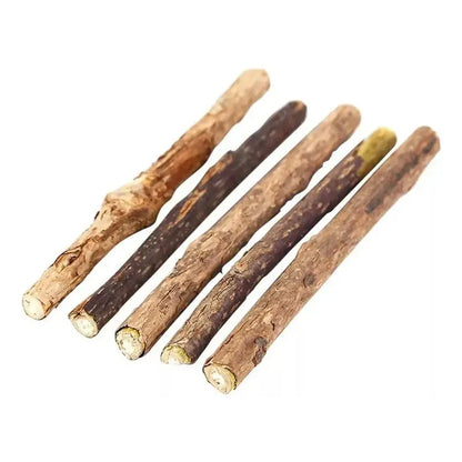 X5 Snack Para Gatos Palitos Hierba Gatera Juguete Yerba Gato Marrón