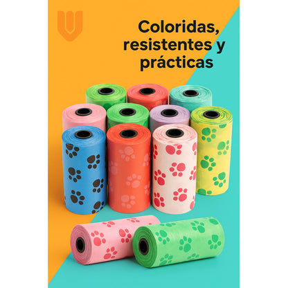 Pack 10 Bolsas Basura Excrement Heces Mascotas Perro Bolsas