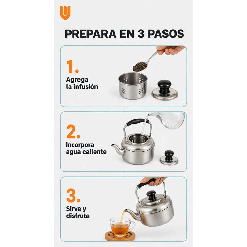 Tetera Cuello Cisne Té Caliente Hogar Lluvia Barista Cocina Tetera Cuello Cisne Acero Inoxidable 2 Litros Plateada Mango Plástico Apta Fuego Directo Cocina Cafés Tés Dcbz18 Premium