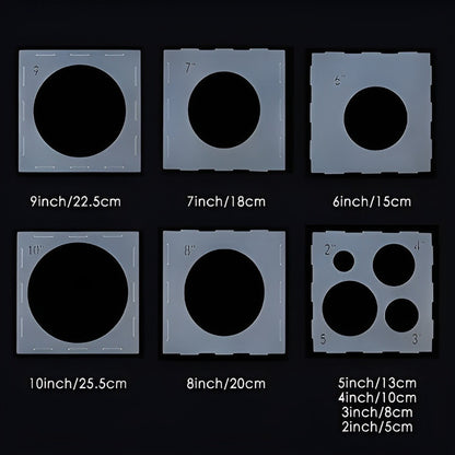 Calibrador De Globos Caja Calibrador Para Globos Plegable Blanco Calibrador