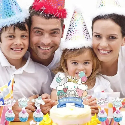 Topper Cumpleaños Torta Cotillon Cup Cake Fiestas Decoracion