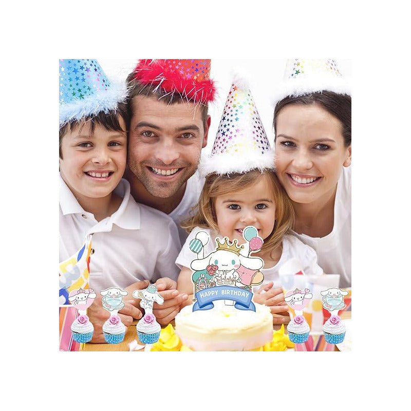 Topper Cumpleaños Torta Cotillon Cup Cake Fiestas Decoracion