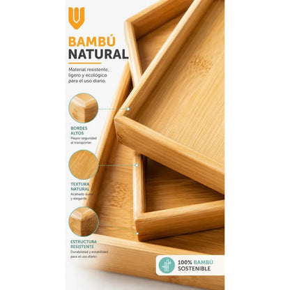 3 Tabla Desayuno Nordica Madera Artesanal Brunch Premium Marron Bambu Natural Madera Clara Elegante Nordico Artesanal Gourmet Calido Minimalista Cocina Premium