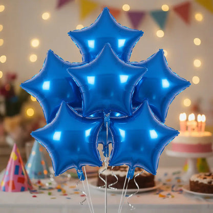 Set 5 Globos Metálicos Doki Globos Metalizado Perro Doki Azul Y Verde