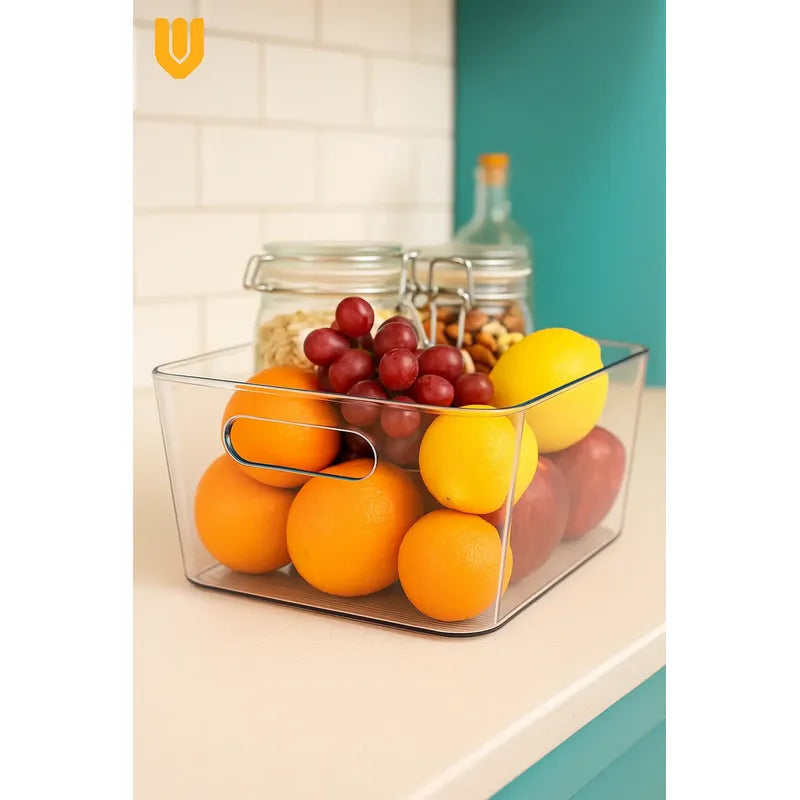 X4 Organizador Refrigerador Contenedor Multiuso Despensa Transparente - 196