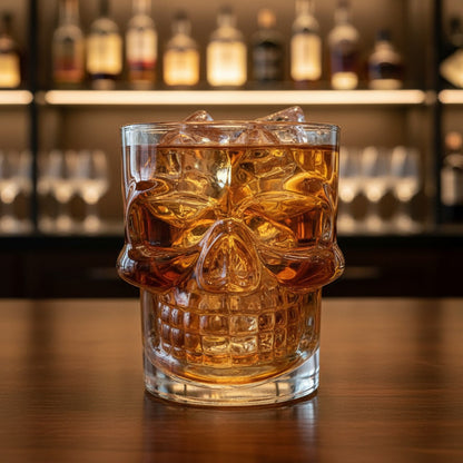 Set 12 Vaso Shot Calavera Tequilero Vasos Shoperos De Vidrio Transparente