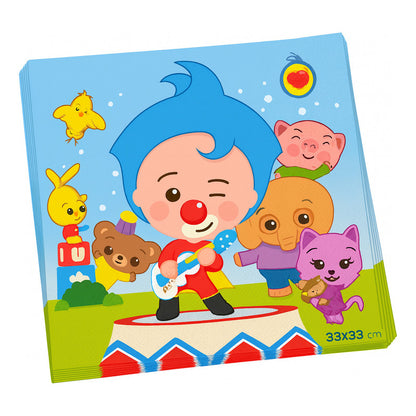 X60 Servilletas Plim Plim Decoracion Cumpleaños Plim Plim