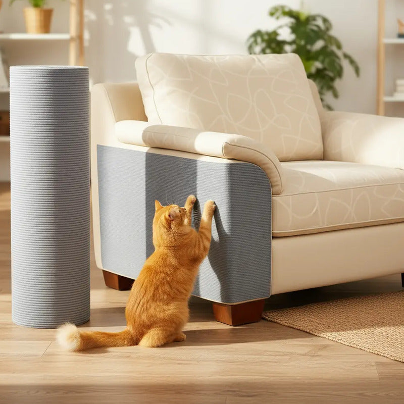 Protector Sillón Gato Tapete Rascador Antiarañazos Mueble