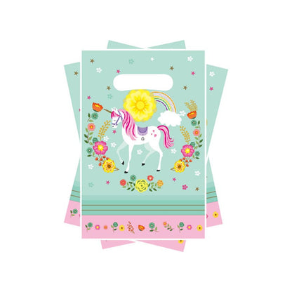10 Bolsas Para Piñata Unicornio Bolsas Para Dulces Piñata Unicornio