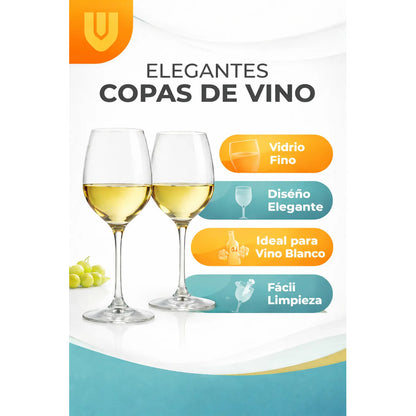 X2 Copas Vino Cristal Fino 175ml Borde Delgado Desarrollo Ba Transparente
