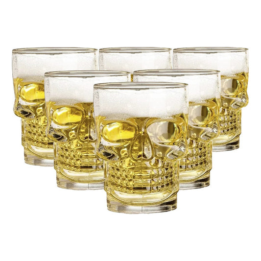 X12 Vaso Cervecero Cerveceros Calavera Vidrio Vasos Shoperos