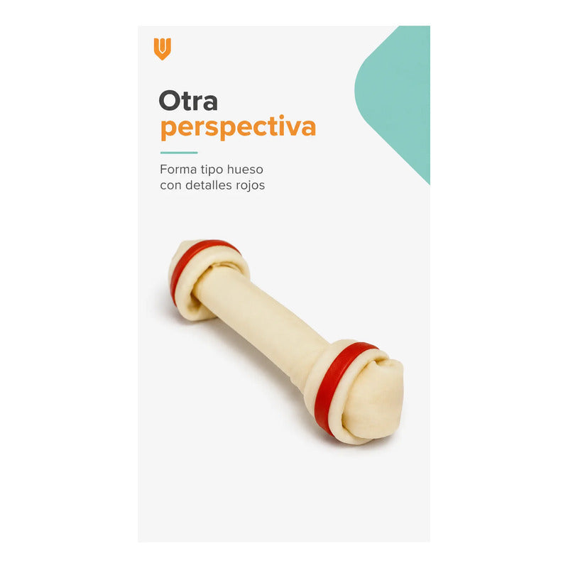 Hueso Perro Cartilago Masticable Higiene Dental Sabor Carne Blanco 1104