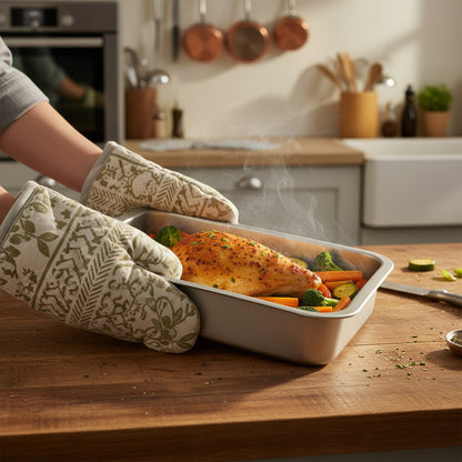 Bandeja Para Horno Bandeja Acero Inoxidable Multiuso 31x21cm