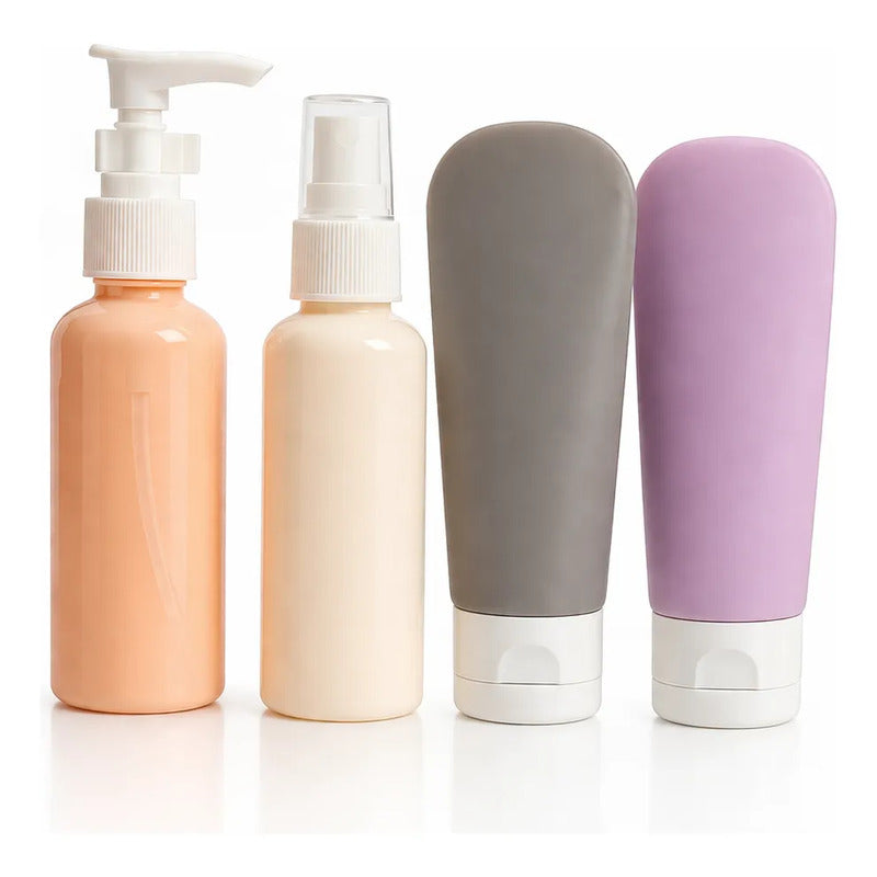 Botellas Silicona Recargable Viaje Porta Shampoo Jabon 60 Ml 16 Unidades Multicolor Pastel Moderno Atractivo Viaje Organizacion Visual Facil Identificacion Liquidos Silicona Suave Compacto